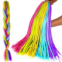 Synthetic hair rainbow braids Soulima 23571